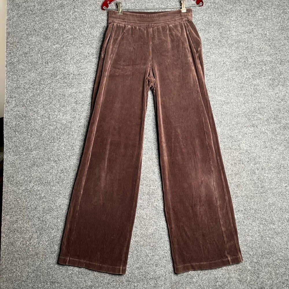 Lululemon Corduroy Wide Leg Pants Espresso Brown Size 4 Mid
